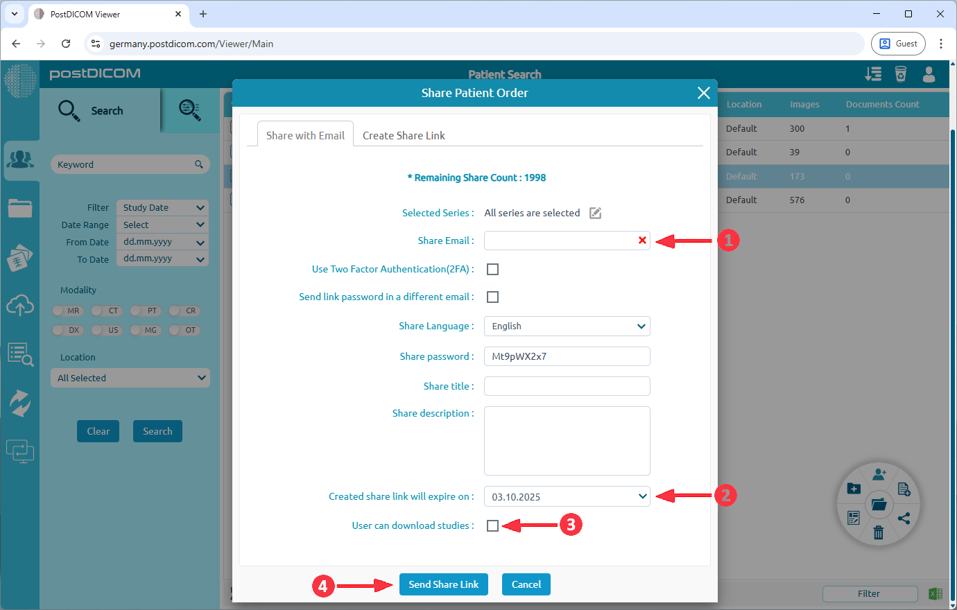 Share Patient Orders