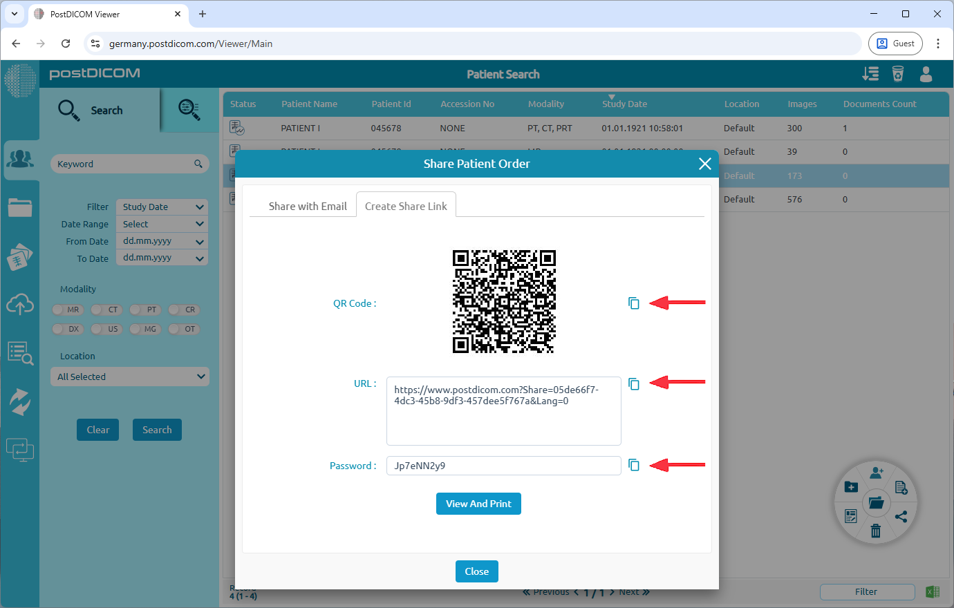 Share Patient Orders